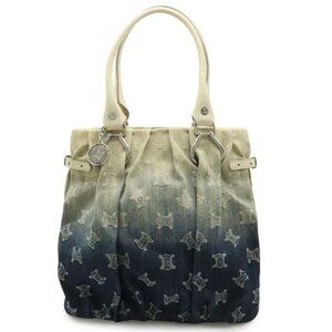 Celine Paris Macadam Tote Bag Gradient Denim Croc